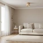 Load image into Gallery viewer, Travira Wabi Sabi Ceiling Light Organic Textured Marble Ceiling Lamp for Hallway