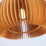 Bild in Gallery-Viewer laden, Rounded Wood Slat Swag Pendant Light