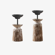 Short and tall candle holder set