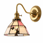 Cargar imagen en el visor de la Galería, Pink Cat 02 Curved-Arm Wall Lamp