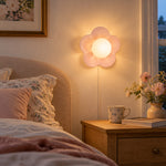 Cargar imagen en el visor de la Galería, Flower-Shaped Resin Plug-In Wall Lamp