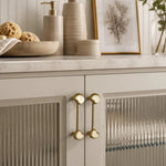 Cargar imagen en el visor de la Galería, French Vintage Cashew Shell Brass Cabinet Knobs and Pulls - image 22