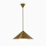 Cargar imagen en el visor de la Galería, Lámpara colgante cónica de metal Brivana: diseño minimalista moderno para comedores
