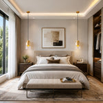 Bild in Gallery-Viewer laden, Scene: brass pair in bedroom