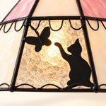 Charger l'image dans la visionneuse de galerie, Cat and Butterfly Stained Glass Pendant Light