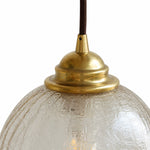 Load image into Gallery viewer, close view of brass cap and tea glass texture