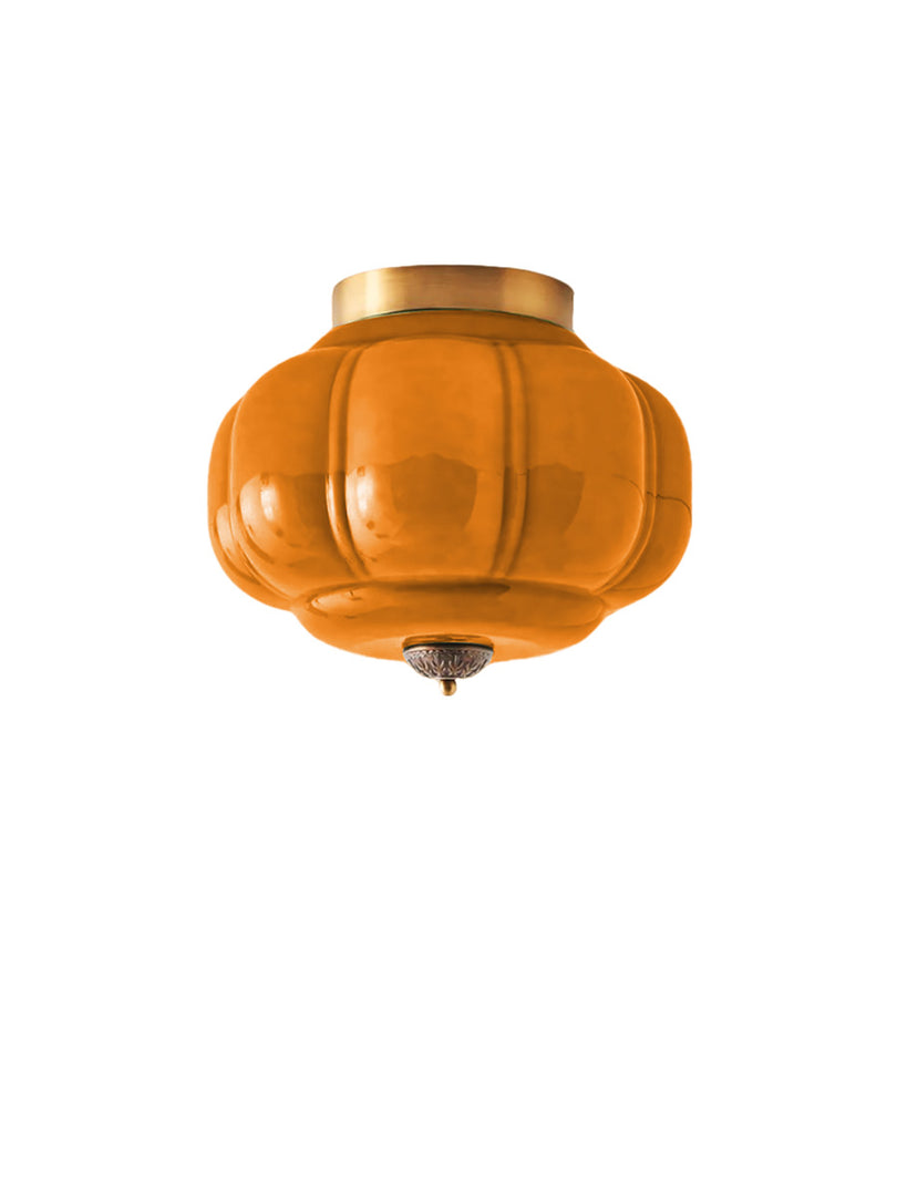 Retro Milk Semi Flush Mount Eloise Ceiling Light