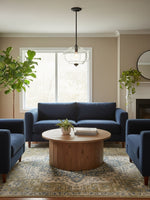 Load image into Gallery viewer, Vintage Milk Glass Semi Flush Mount Eloise Pendant Light
