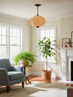 Load image into Gallery viewer, Vintage Milk Glass Semi Flush Mount Eloise Pendant Light
