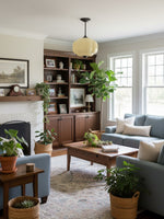 Load image into Gallery viewer, Vintage Milk Glass Semi Flush Mount Eloise Pendant Light
