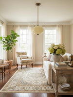 Load image into Gallery viewer, Vintage Milk Glass Semi Flush Mount Eloise Pendant Light
