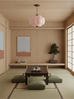 Load image into Gallery viewer, Vintage Milk Glass Semi Flush Mount Eloise Pendant Light
