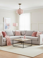 Load image into Gallery viewer, Vintage Milk Glass Semi Flush Mount Eloise Pendant Light
