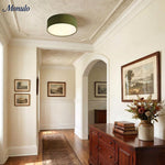 Load image into Gallery viewer, Dumora Drum Flush Mount Ceiling Light - Linen Shade Modern Elegance