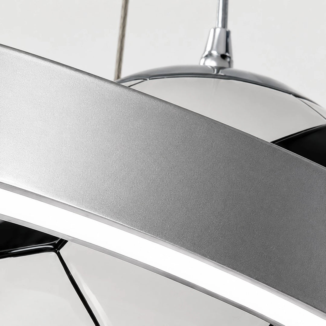 Silver ring integrated LED detail