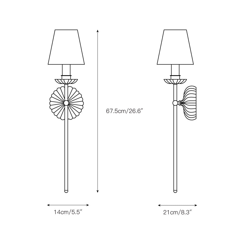 Catina Clove Wandlampe Doppel