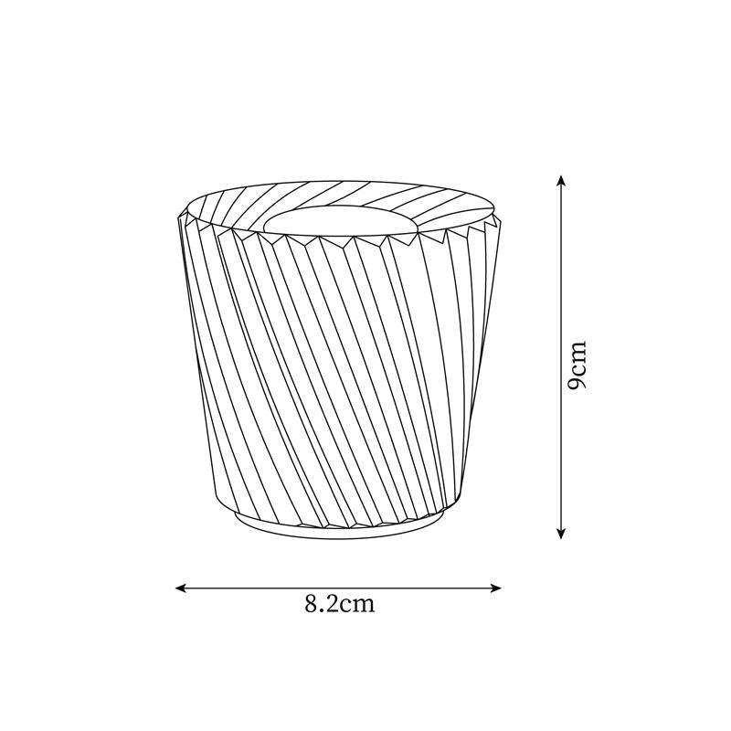 Lampe de table en cristal diamant (batterie intégrée)