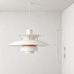 Bild in Gallery-Viewer laden, Modern Multilayer Colorful Plug‑in Swag Pendant Light - Metal Hanging Lamp
