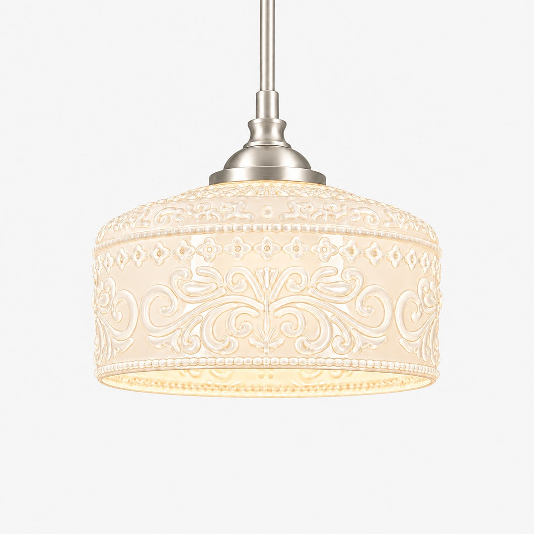 Vintage Adjustable Glass Pendant Light