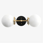 Charger l&#39;image dans la visionneuse de galerie, Lumio Globe Art Deco Vanity Light -  Opal Globe Bathroom Sconce
