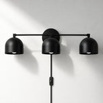 Charger l'image dans la visionneuse de galerie, Metio Dome Mid-Century Metal Plug-In Wall Light