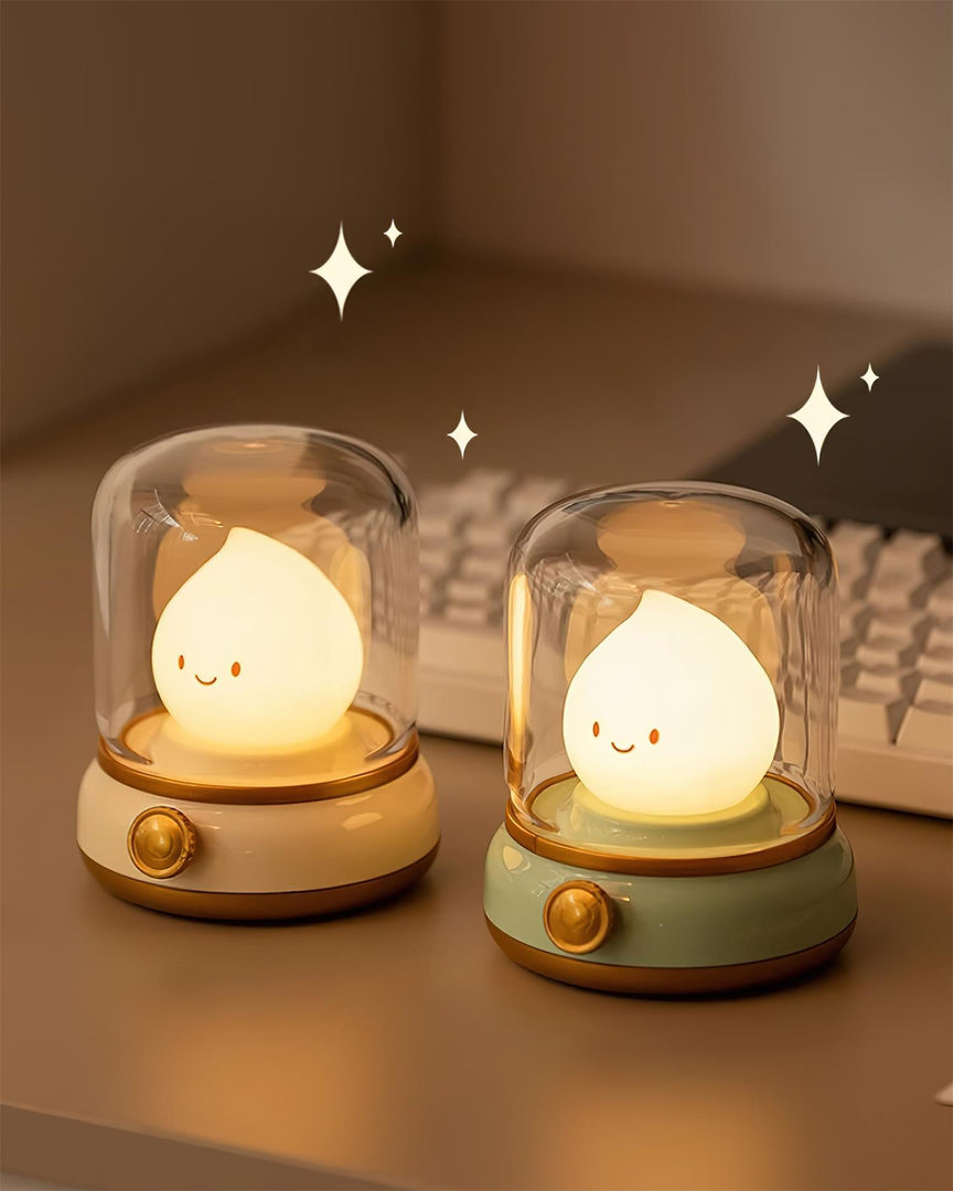 Luz nocturna pequeña LED con forma de llama