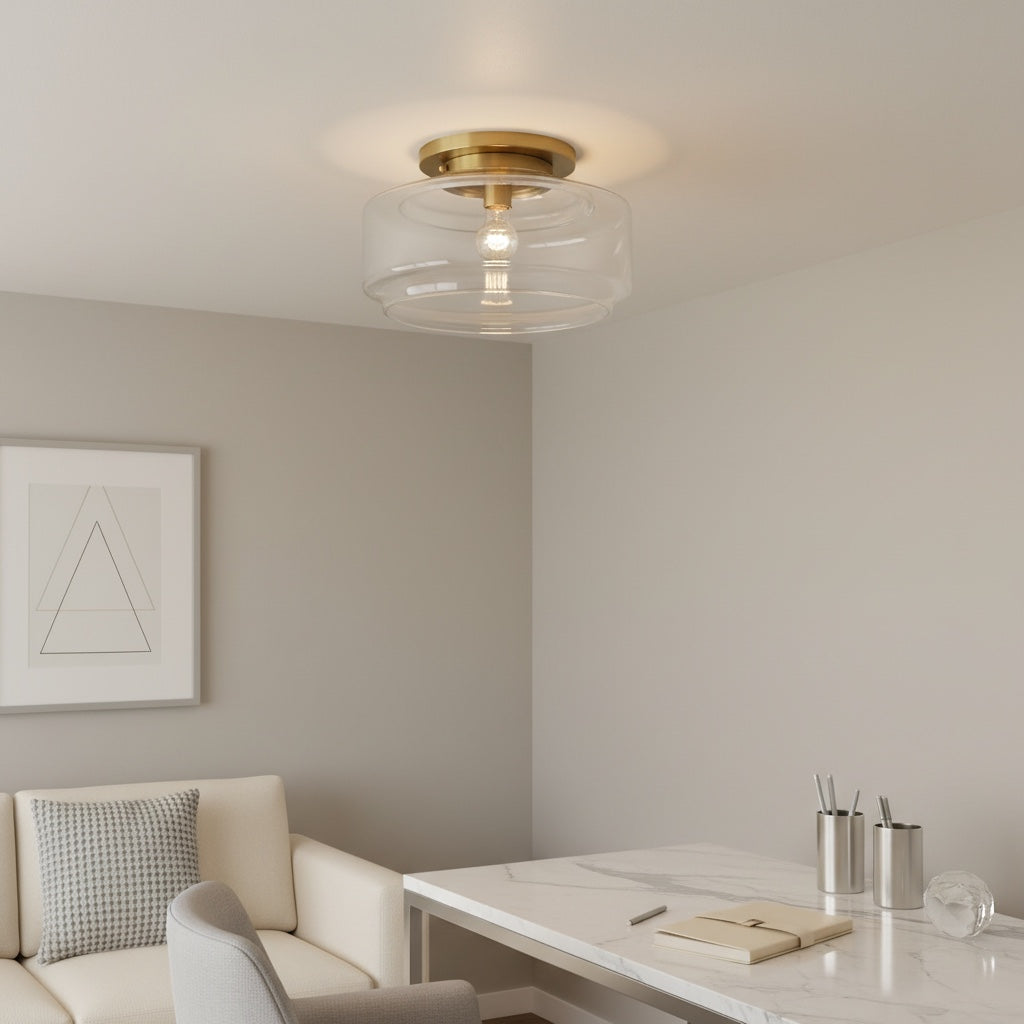 Lámpara de Techo Empotrada Estilo Elegante Ulavione con Forma Clásica para Espacios Interiores