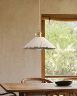 Bild in Gallery-Viewer laden, Textured Cement Gold Plug-In Swag Pendant