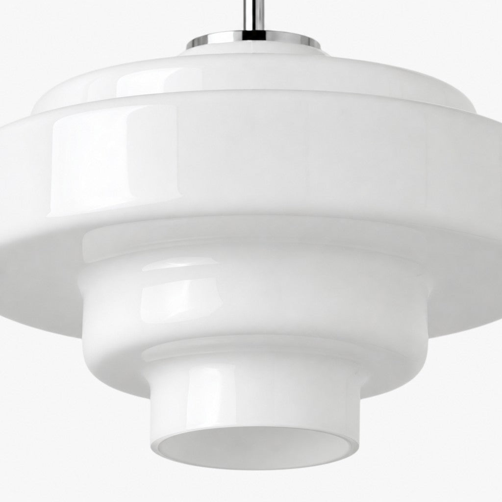 Koloro Glass Ceiling Light — Layered Rounded Design Lampshade for Hallway or Cloakroom