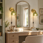 Charger l'image dans la visionneuse de galerie, Tulip glass plug-in wall sconce detail