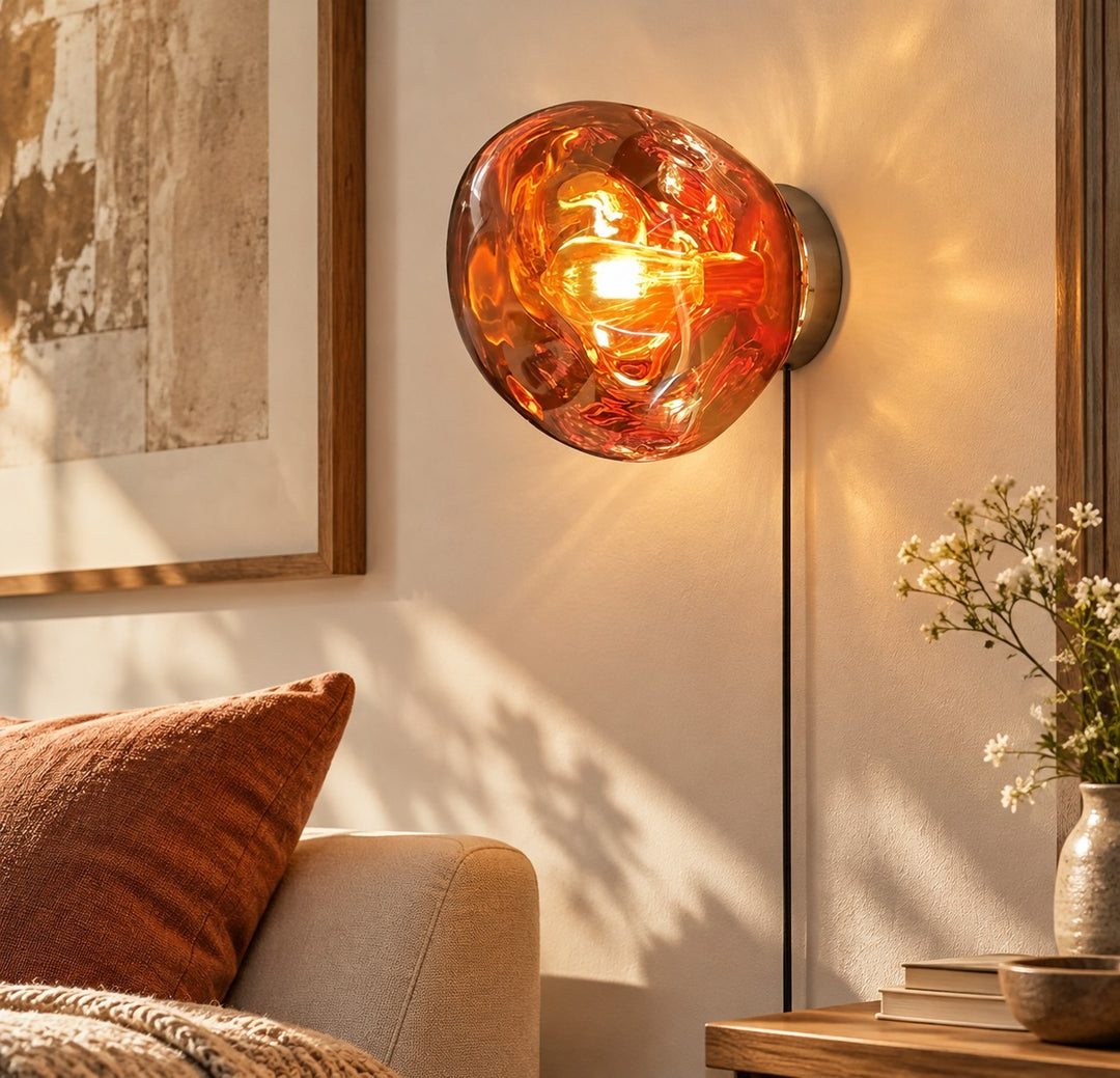 Molten Acrylic Plug-In Wall Light