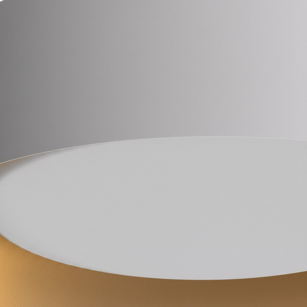 Plafonnier contemporain en métal Velcora – Luminaire élégant en forme de tambour pour chambre