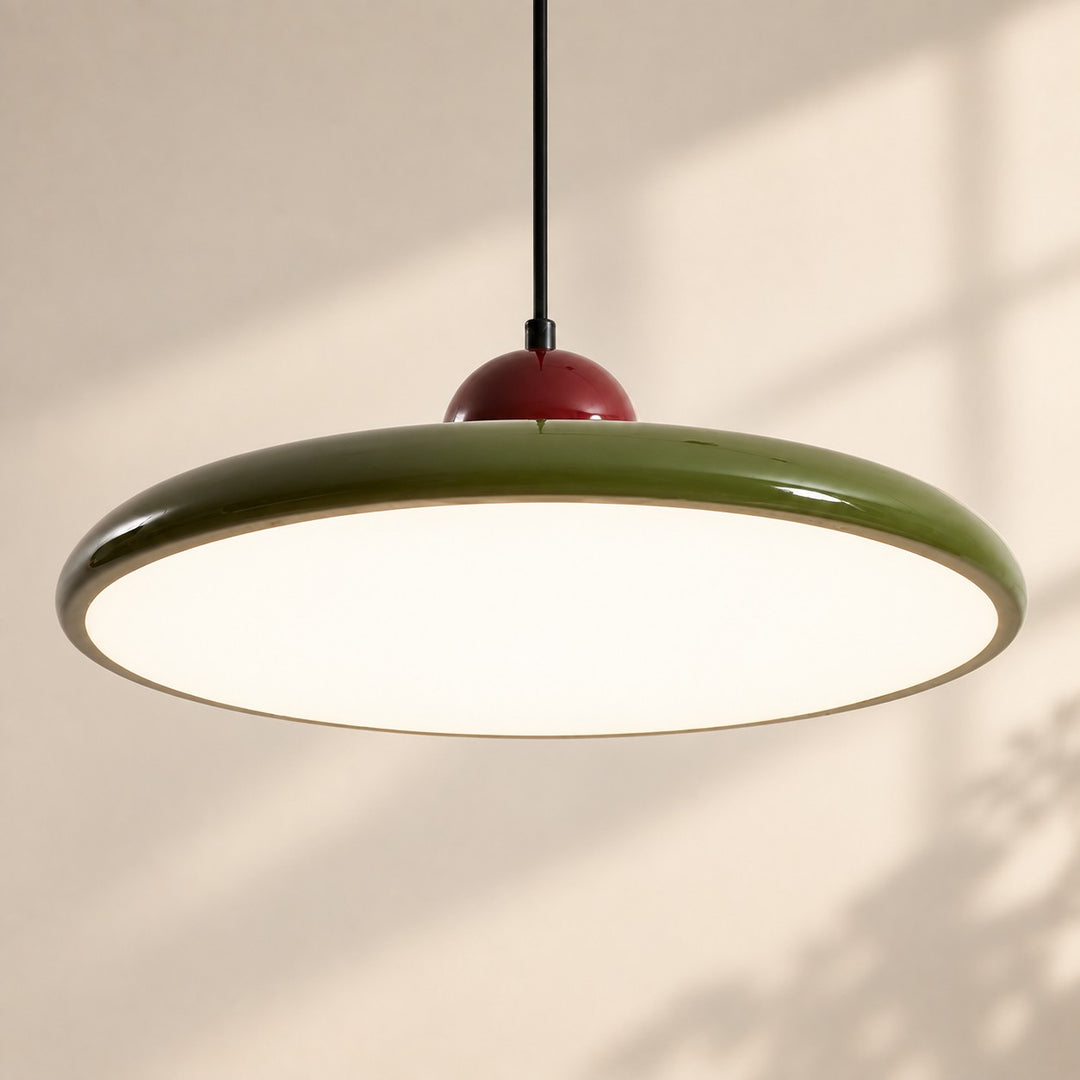 Acrylic Disc Plug-In Pendant Light