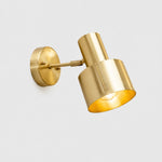 Bild in Gallery-Viewer laden, Angled adjustable arm brass wall sconce SKU image