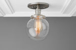 Charger l&#39;image dans la visionneuse de galerie, Glorica Glass Retro Globe Ceiling Light - Vintage Industrial Home Lighting

