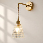Load image into Gallery viewer, Nordic Brass Colored Glass Wall Lamp