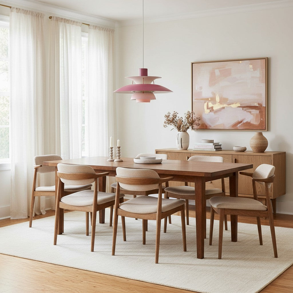 Layora Moderne Skandinavische Hängelampe – Mehrfarbiges Aluminium-Design für Ess- und Wohnzimmer N38