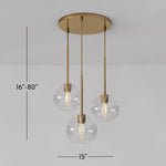 Cargar imagen en el visor de la Galería, Lámpara de araña minimalista de cristal Selvion: luminaria escultural de vidrio artesanal
