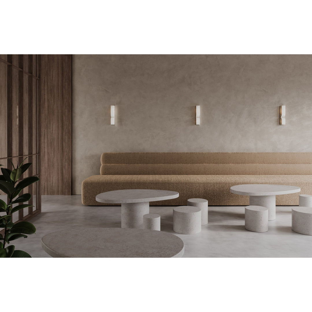 Lámpara de Pared Rectangular Moderna de Alabastro – Aplique Minimalista para Dormitorio, Pasillo y Sala
