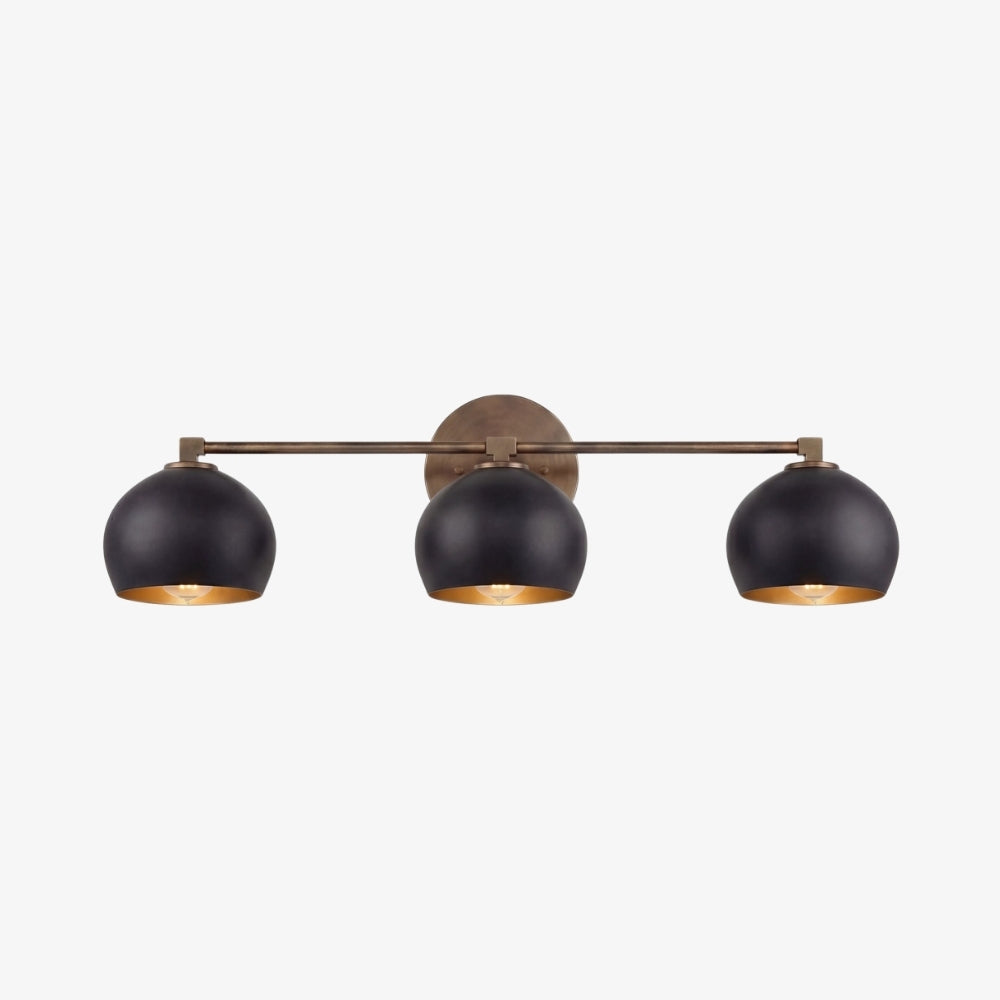 Auruca Globe Wall Light Bellflower Inspired Shape - Minimalist Metal Glass Sconce for Living Room