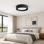 Cargar imagen en el visor de la Galería, Close Ceiling Diffused Shade Metal Canopy Semi-Flush Mount