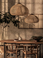 Bild in Gallery-Viewer laden, Woven Rattan Wood Plug-In Pendant Light