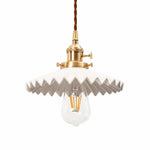 Charger l'image dans la visionneuse de galerie, pleated ceramic pendant light 01