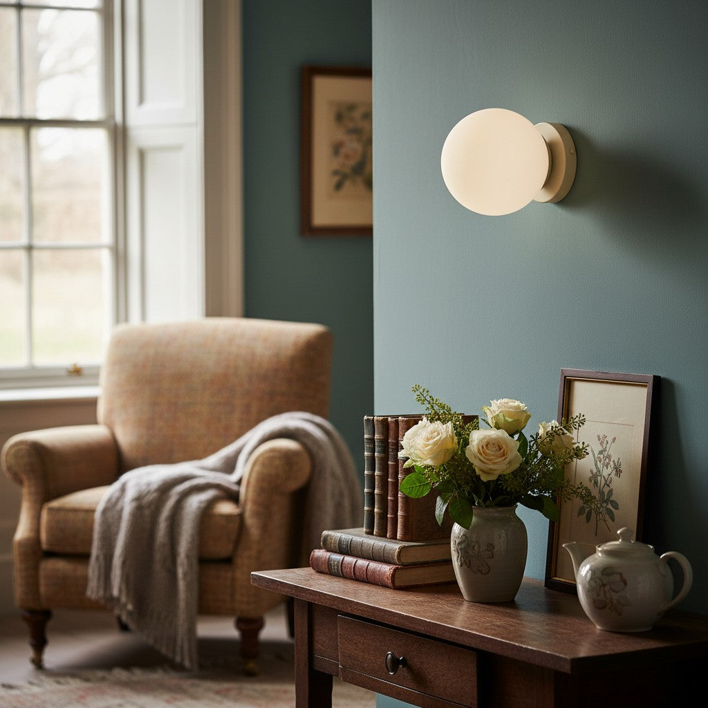 Glorica Glass Globe Wall Sconce - Multi-Color Modern Minimalist Light