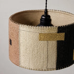 Bild in Gallery-Viewer laden, Natural Loofah Woven Pendant Lamp Wabi Sabi Patchwork Hanging Light