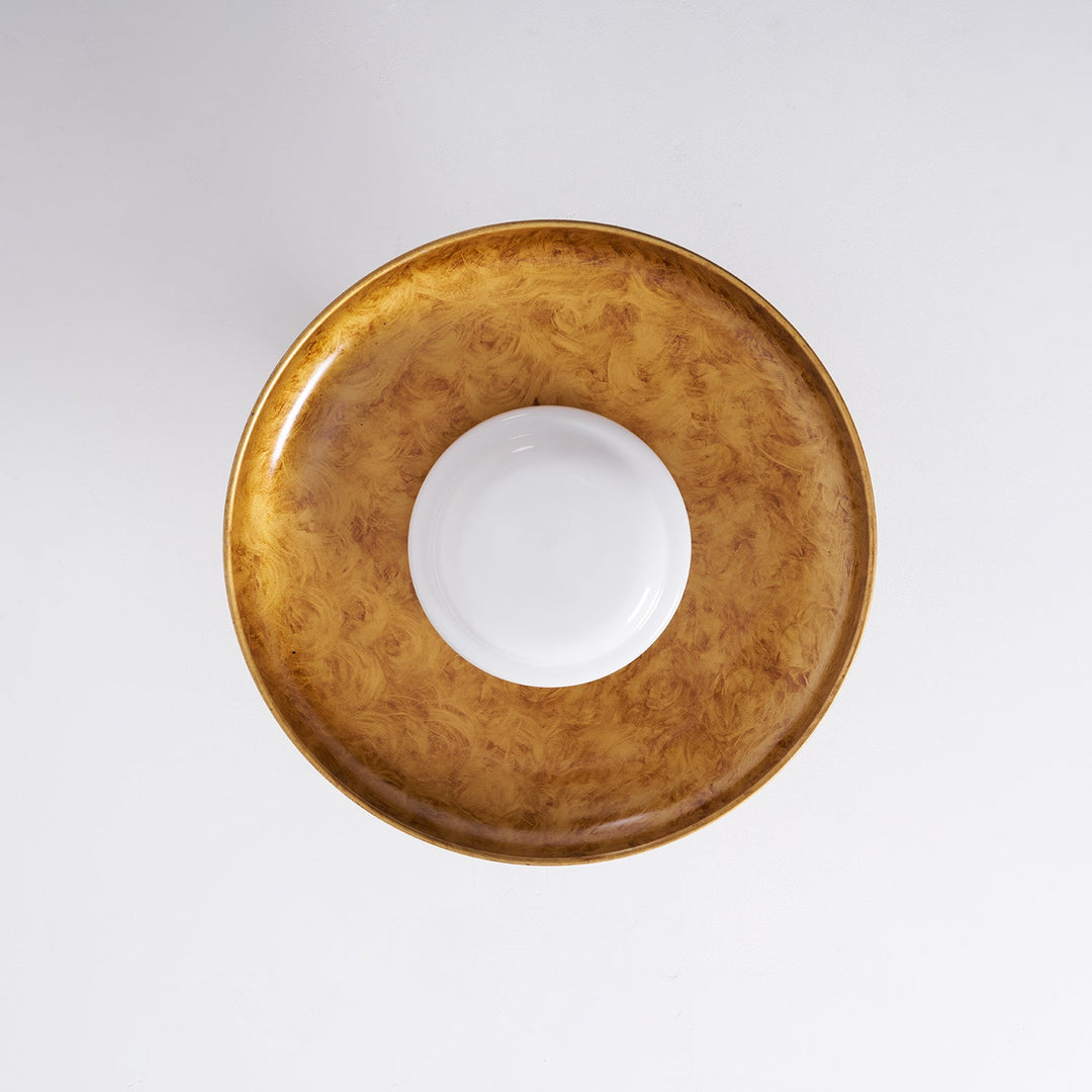 Plafonnier panneau plat style couvercle de casserole