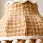 Load image into Gallery viewer, French Cream Pom Pom Fabric Pendant Light
