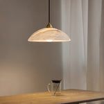 Load image into Gallery viewer, Natural Stone Plug-In Swag Pendant Light