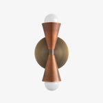 Cargar imagen en el visor de la Galería, Pyralis Cone Linear Statement Wall Sconce - Modern Two Light Fixture
