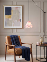 Load image into Gallery viewer, Undulating Glass Flower Plug-In Swag Pendant